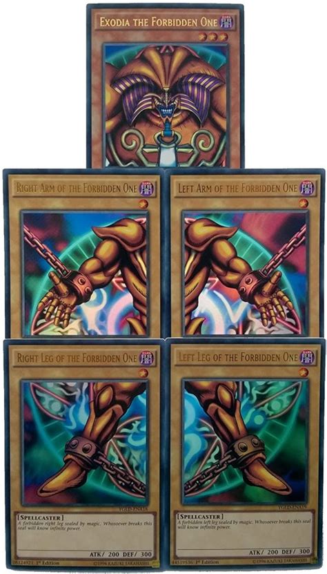 Yu-Gi-Oh! Exodia The Forbidden One – Complete Five Card Set – TopToy