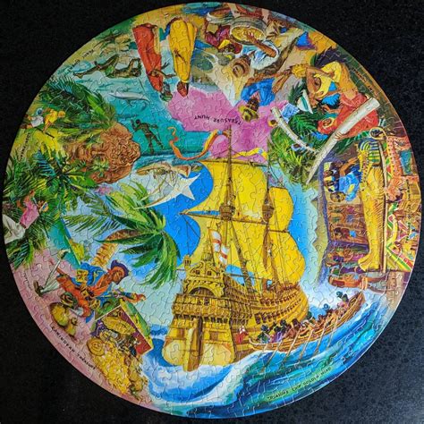 Vintage Springbok Circular Jigsaw Puzzle Treasure Hunt by John Waddington | Treasure hunt ...