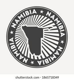 Namibia Round Logo Vintage Travel Badge Stock Vector (Royalty Free ...