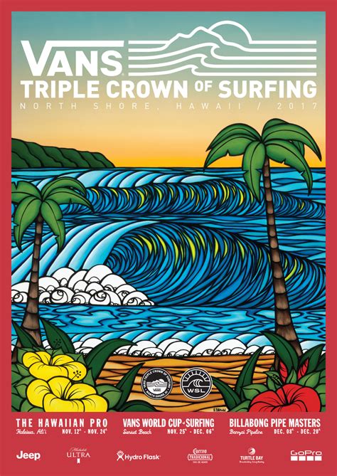 2017 Vans Triple Crown of Surfing Official Event Poster | EPK Collection | Surf poster, Surf art ...