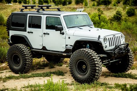 Jeeps Don't Get Better Prepared for Off-Roading Than this White Lifted Jeep Wrangler on Maxxis ...