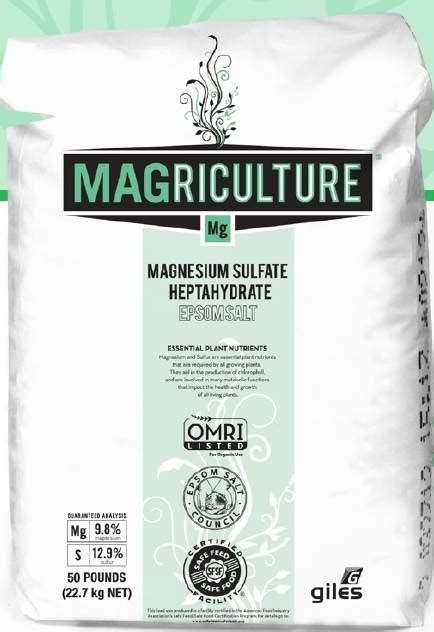 Magnesium Sulfate | Green House and Garden Supply