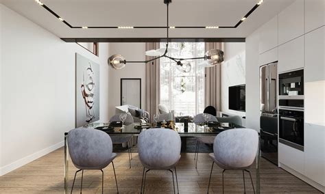 Townhouse interior design on Behance