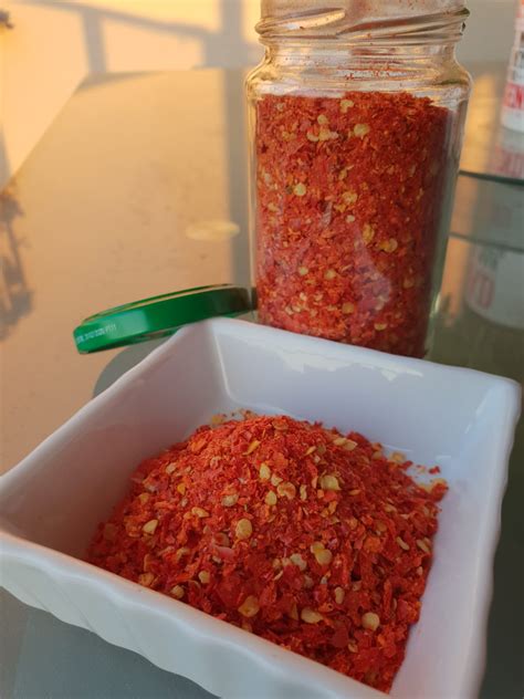 Bright Red Chilli Flakes - Combi Steam Cooking