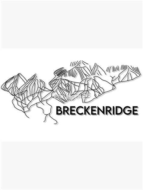 "Breckenridge CO Trail Map | Breckenridge Ski Resort Colorado" Poster for Sale by emilystp23 ...