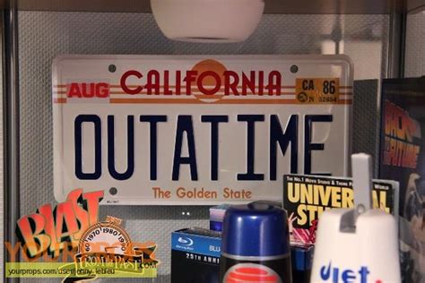 Back To The Future OUTATIME license plate replica movie prop