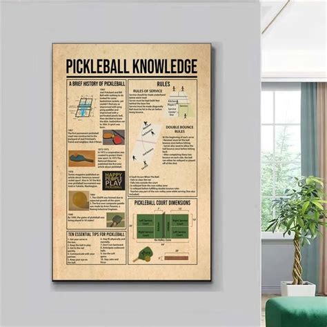 Vintage Pickleball Art - Etsy