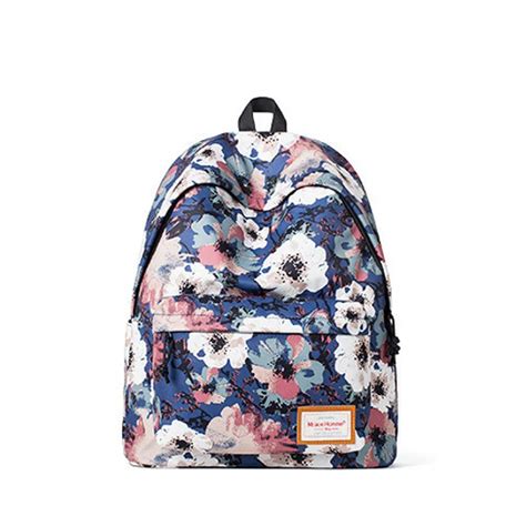 Women Backpack Flower Floral Backpacks for Teenage Girls Small Printing ...