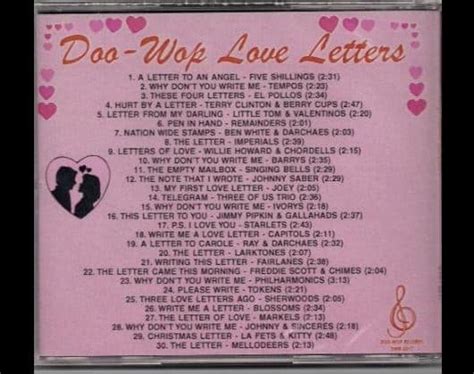 Songs of Doo Wop Letters | AnchoredScraps.com