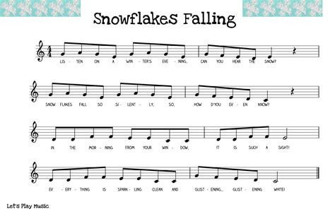 Snowflake Song - Let's Play Music