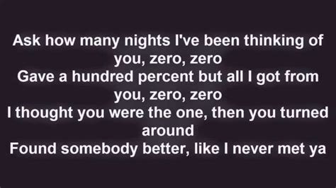 Chris Brown - Zero - ( Lyrics ) - YouTube