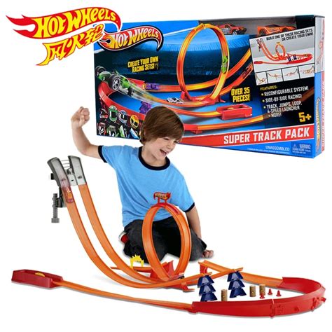 Original Hot Wheels Boy Racing Track Model Toys Hot Sport Car Train ...