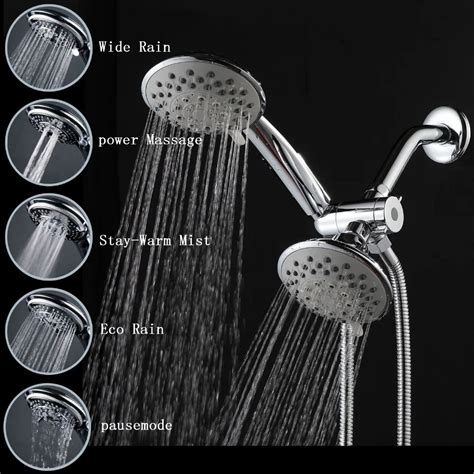 5-Function-4-Dual-Shower-Head-System-Handheld-Shower-Head-and-Wall ...