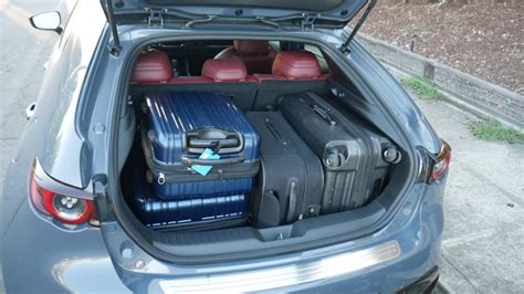 Mazda 3 Sedan and Hatchback Luggage Test | Trunk comparison - Autoblog