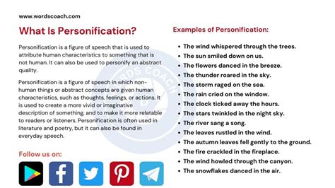 What Is Personification? - Word Coach