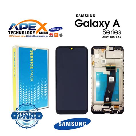 Samsung Galaxy A025F/E025F (A02s/F02s 2020) BLACK NON EU CODE (With Frame) Display module LCD ...