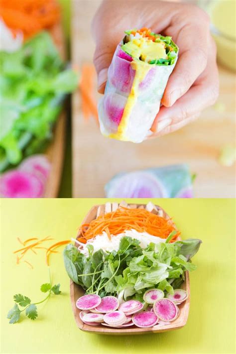 Fresh Vegetarian Spring Rolls Recipe with 2 Dipping Sauces - A Piece Of ...