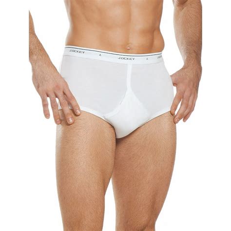 Jockey - Jockey Men's Classic Full Rise Briefs - 4 Pack, White, 34 - Walmart.com - Walmart.com