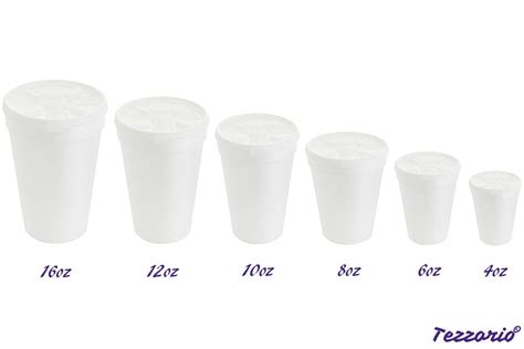 Oz Styrofoam Cups With Lids, Mini Styrofoam Cups, Insulated For Hot And Cold, 50 Pk ...