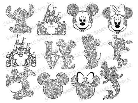 Free Mickey Mandala Svg Free 884 SVG PNG EPS DXF File