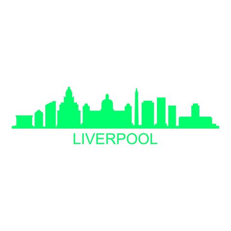 Liverpool skyline on white background 4433482 Vector Art at Vecteezy