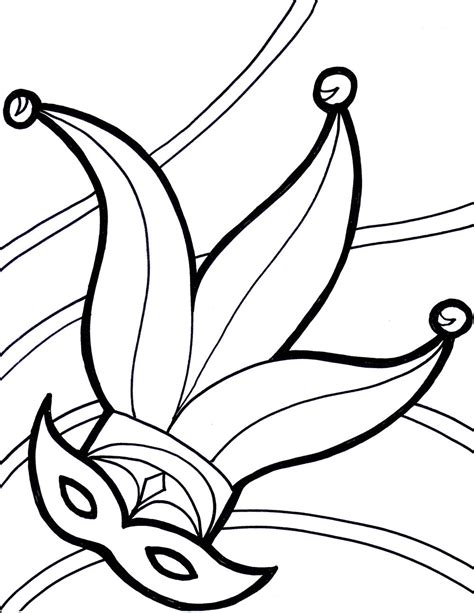 Free Printable Mardi Gras Coloring Pages For Kids