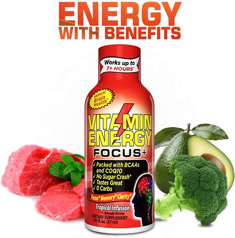 VitaminEnergy Keto Energy Shot, Focus+ (4 Pack) - Zero Sugar Energy Shot Vitamin Drink, Energy ...