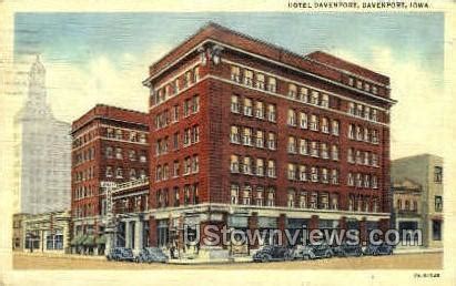 Hotel Davenport - Iowa IA | United States - Iowa - Davenport, Postcard ...