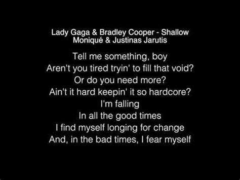 Lady Gaga & Bradley Cooper - Shallow Lyrics - YouTube Music