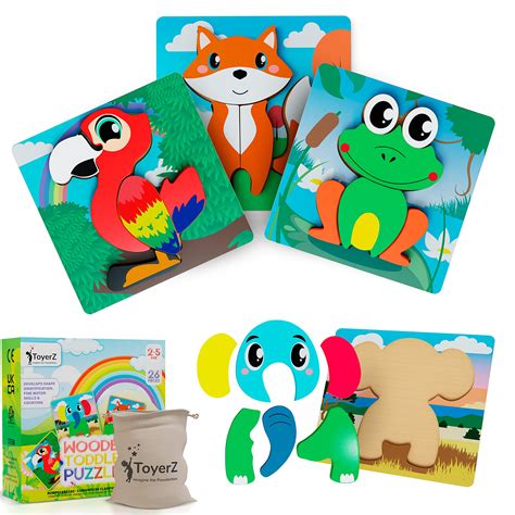 ToyerZ New Wooden Puzzle Toddler Toys - Educational and Learning ...