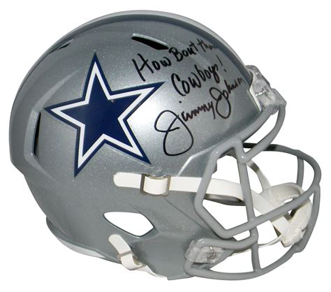 Charitybuzz: Jimmy Johnson Signed Cowboys Helmet - Lot 2097004