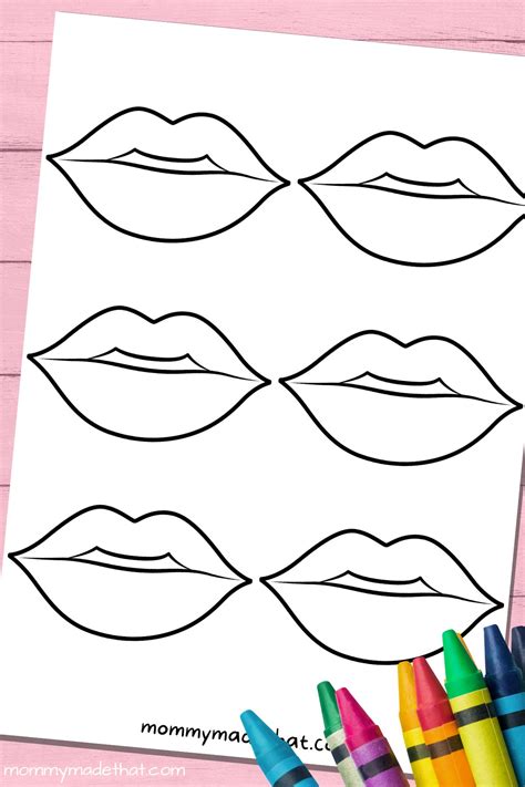 Lip Cut Outs Printable