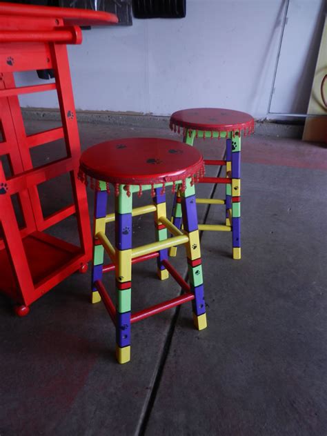 Painted stools
