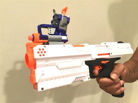 Nerf Jolt Blaster Mod Rail Connector to Tactical Rail – Attach Jolt to any Nerf – So Sick With It