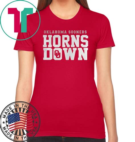 Oklahoma Sooners Horns Down Shirt - OrderQuilt.com