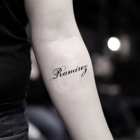 Ramirez Temporary Tattoo Sticker - OhMyTat