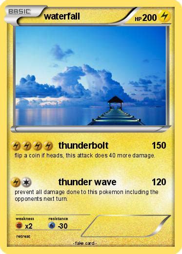 Pokémon waterfall 60 60 - thunderbolt - My Pokemon Card