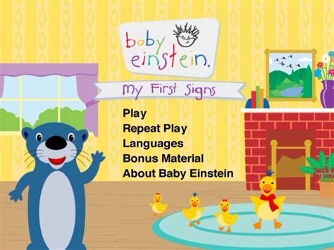 My First Signs DVD Menu | The True Baby Einstein Wiki | Fandom