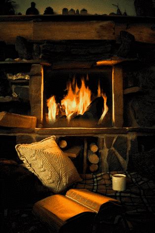 A warm fire, the coziest spot in your house, and your favorite book. # ...