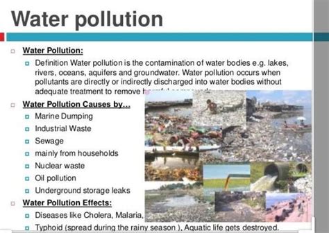 What Is Water Pollution Write Its Main Causes - Infoupdate.org