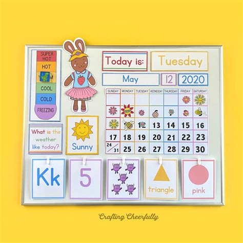DIY Children's Calendar for At-Home Learning - Crafting Cheerfully