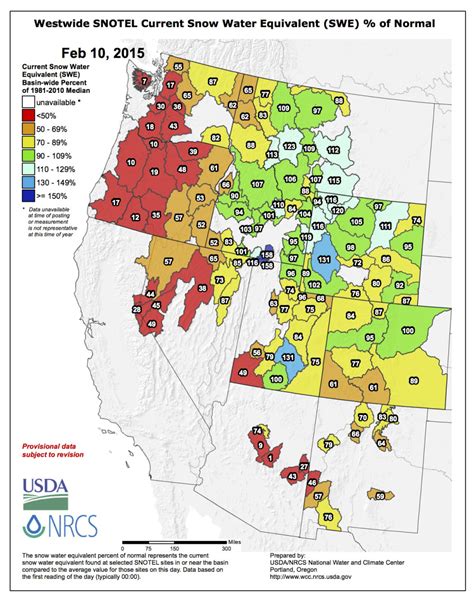 Who's Got Snow? | Graph of Western Snowpack Right Now - SnowBrains