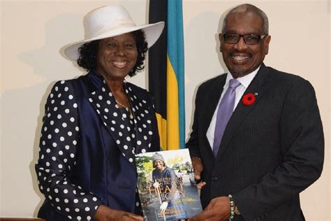 Cynthia “Mother” Pratt Presents a Copy of Her Book to Prime Minister Minnis – Magnetic Media