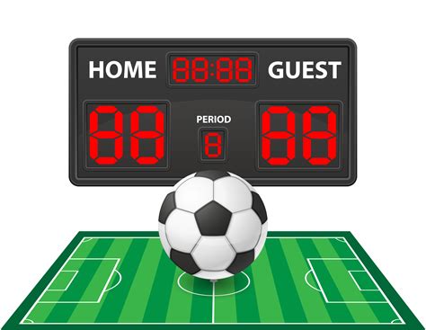 football soccer sports digital scoreboard vector illustration 514128 Vector Art at Vecteezy
