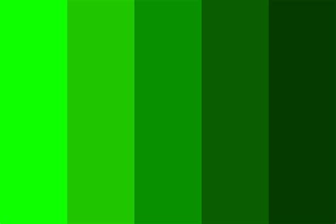Light Green To Dark Green Color Palette