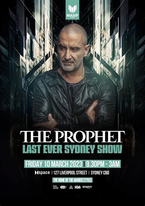 Tickets for Masif presents The Prophet - Final Sydney Show in Sydney ...