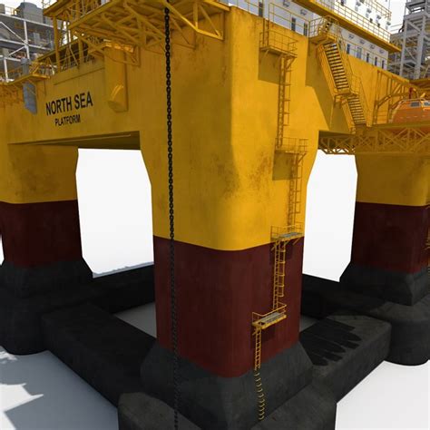 3d oil rig platform