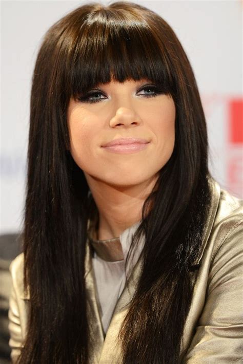 Celeb inspiration - Carly Rae Jepsen - Love her hair color and bangs ...