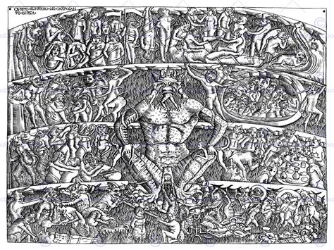 Botticelli Map Of Hell High Resolution