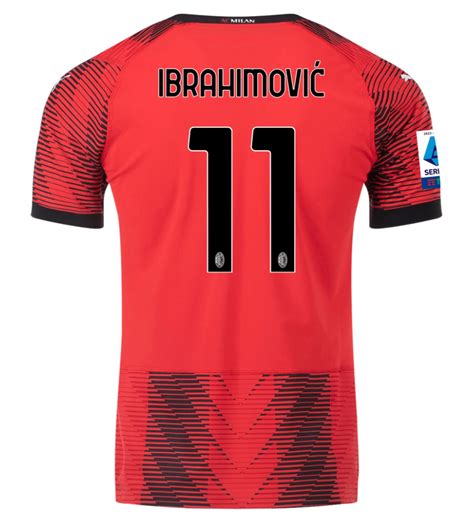 Zlatan Ibrahimović AC Milan 23/24 Authentic Home Jersey - JerseyMotion